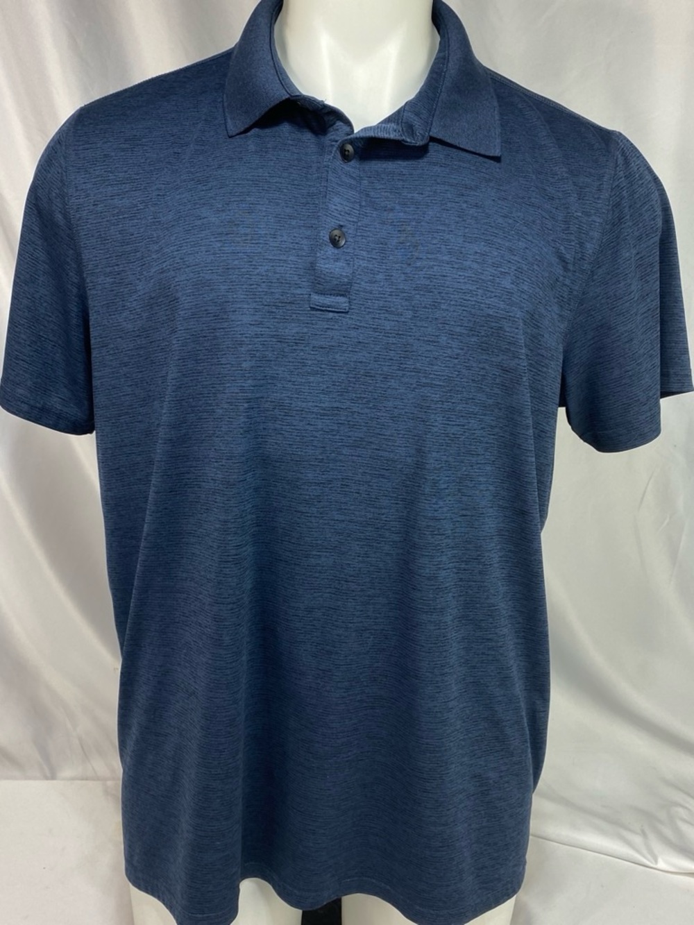 Apt. 9 Navy Heather Short-Sleeve Polo